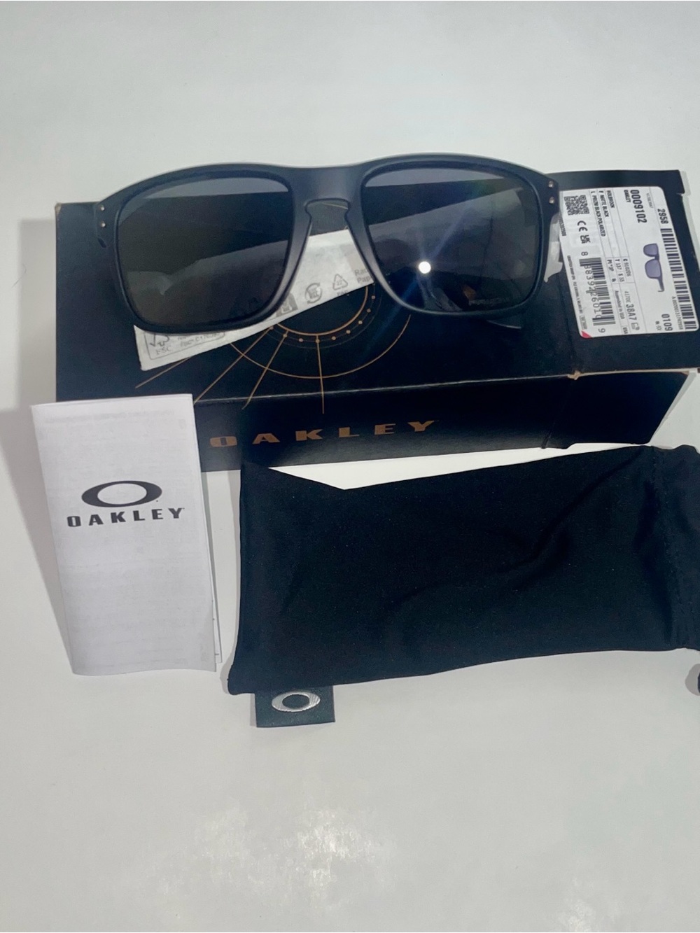 Oakley Matte Black Sunglasses with Dark Lenses